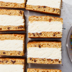 Chocolate Chip Ice Cream Sandwich Bars