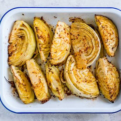 Lemon Roasted Green Cabbage Recipe