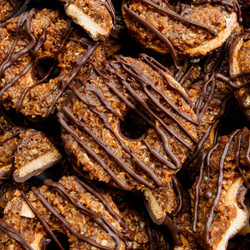 Healthy Gluten-free Vegan Samoa Cookies