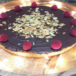 Salted Dark Chocolate Tart