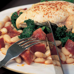 Chicken With Chorizo And Cannellini Beans