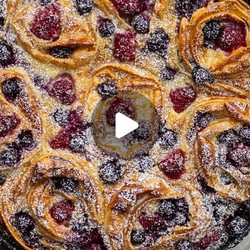 Berry &amp; Custard Fillo Cake