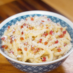 Japanese Carbonara Udon