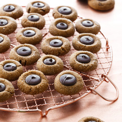 Gingerbread Thumbprint Cookies