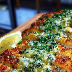 Crispy Air-fried Hot Honey Lemon Feta Chicken Cutlets