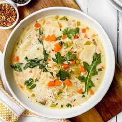 Lemon Chicken Orzo Soup