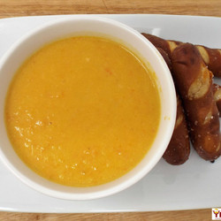 Cheesy Butternut Squash And Beer Soup