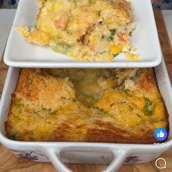 Chicken Pot Pie Cobbler