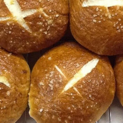 Salted Pretzel Buns