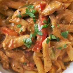 Creamy Chicken Fajita Pasta