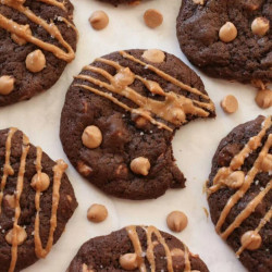 Peanut Butter Chocolate Sourdough Cookie