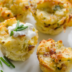 Cheesy Mashed Potato Puffs
