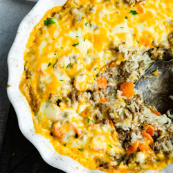 Cheesy Ground Beef And Rice Casserole