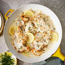 Creamy Lemon &amp; Dill Skillet Chicken