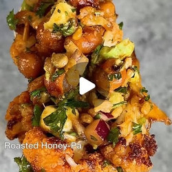 Roasted Honey-paprika Cauliflower &amp; Chickpea Salad