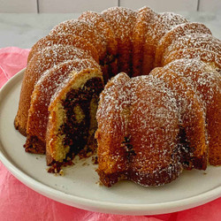 Coffeehouse Marble Bundt Cake