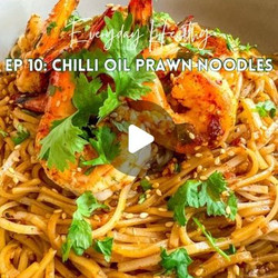 Chilli Oil Prawn Noodles Recipe