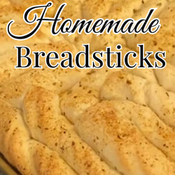 Soft &amp; Garlicky Breadsticks