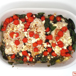 Baked Chicken With Spinach And Feta