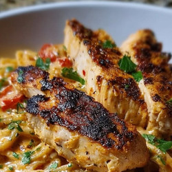Creamy Cajun Chicken Spaghetti
