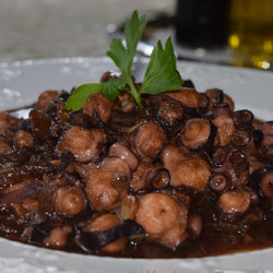 Adobong Pugita (octopus Stewed In Soy Vinegar Sauce)