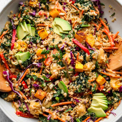 Thai Butternut Squash Quinoa Salad (vegan)