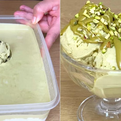 No-churn Pistachio Ice Cream