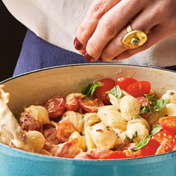 Melissa Clark's One-pot Creamy Goat Cheese Pasta Makes Dinner Easy
