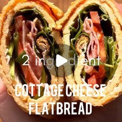 2 Ingredient Cottage Cheese Flatbread