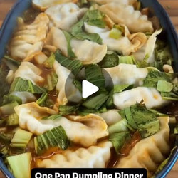 One Pan Dumpling Dinner