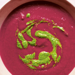 Beet, Rhubarb, And Ginger Soup