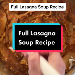 Lasagna Soup Recipe
