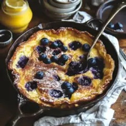 Lemon Blueberry Dutch Baby