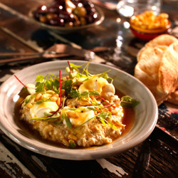 Thievery’s Baba Ghanoush With Sheep’s Milk Yogurt, Pinenuts And Burnt Butter