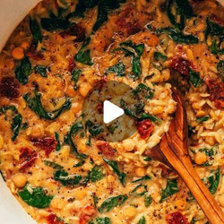 30-minute Marry Me Chickpeas &amp; Orzo