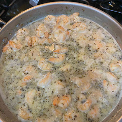 Limoncello Shrimp Crostini