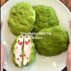 Strawberry Matcha Clusters
