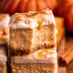 Pumpkin Cheesecake Bars