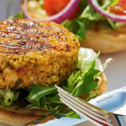 Grilled Chickpea Burger