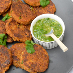 Vegan Sweet Potato Tofu Patties (asian-style)