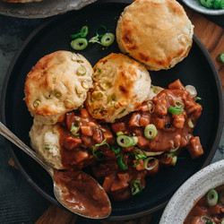 Scallion Biscuits &amp; Char Siu Gravy