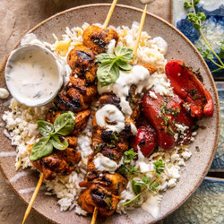 Chicken Tzatziki Rice Bowls