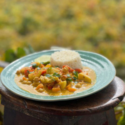 Neven’s Portuguese Food Trails – Monkfish And Prawn Curry With Banana seafood