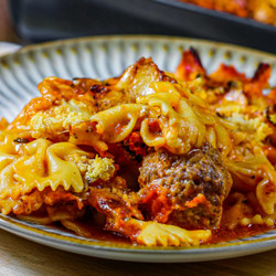 Dump And Bake Meatball Casserole