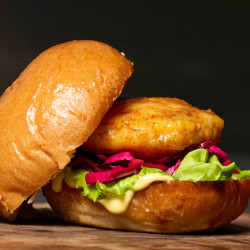Caribbean Curry Shrimp Burger Recipe