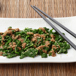 Gomae - Japanese Style Spinach Salad