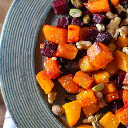Maple Roasted Butternut Squash And Beets