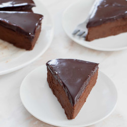 2 Ingredient No Bake Chocolate Cake