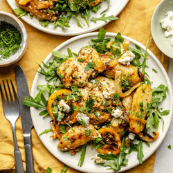Sheet Pan Herby Lemon Garlic Chicken And Potatoes