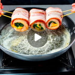 Chicken Rolls With Spinach And Cheddar